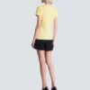 Drapiertes T-Shirt mit Knöpfen Drapiertes T-Shirt mit Knöpfen