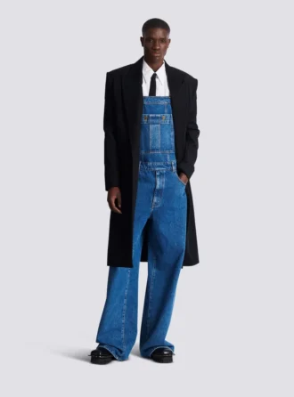 Dunkelblaue Jeanslatzhose