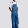 Dunkelblaue Jeanslatzhose Dunkelblaue Jeanslatzhose