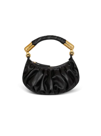 Ebene Mini-Tasche aus Kalbsleder