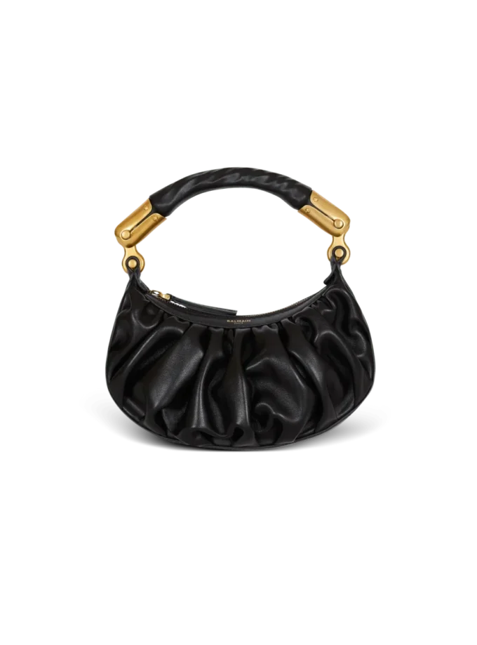 Ebene Mini-Tasche aus Kalbsleder
