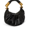 Ebene Mini-Tasche aus Kalbsleder