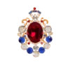 Edelstein-Kristallbrosche