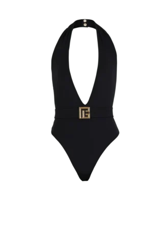 Einteiliger Badeanzug mit PB-Logo