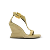 Espadrilles mit Keilabsatz aus Wildleder