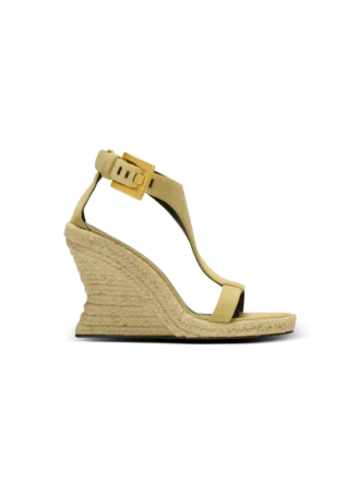 Espadrilles mit Keilabsatz aus Wildleder