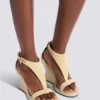 Espadrilles mit Keilabsatz aus Wildleder