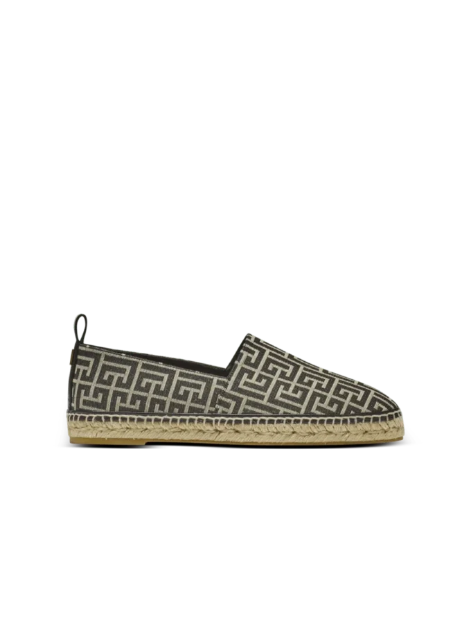 Espadrilles mit Monogramm-Jacquard