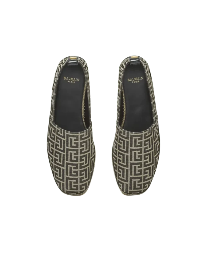 Espadrilles mit Monogramm-Jacquard