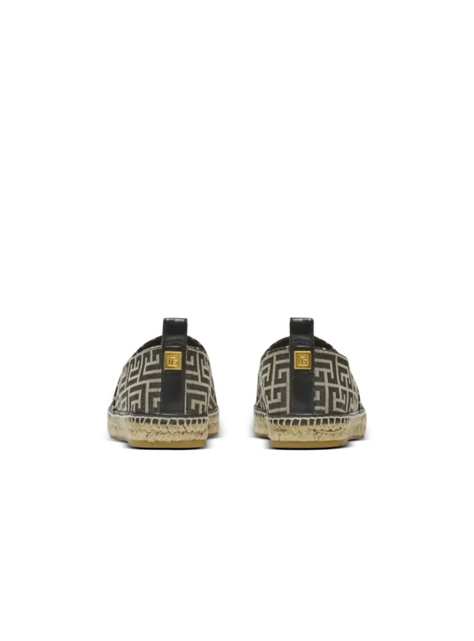 Espadrilles mit Monogramm-Jacquard
