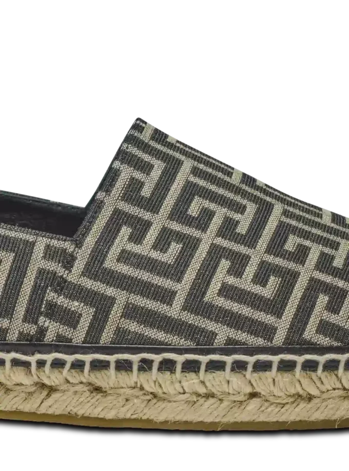 Espadrilles mit Monogramm-Jacquard