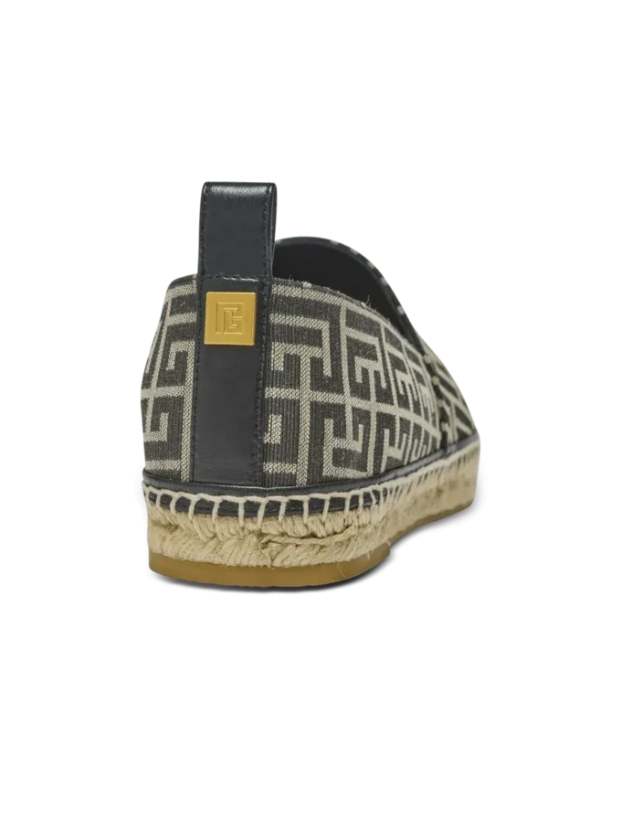 Espadrilles mit Monogramm-Jacquard