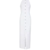 Figurbetontes, rückenfreies Popeline-Kleid Figurbetontes, rückenfreies Popeline-Kleid