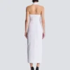 Figurbetontes, rückenfreies Popeline-Kleid Figurbetontes, rückenfreies Popeline-Kleid