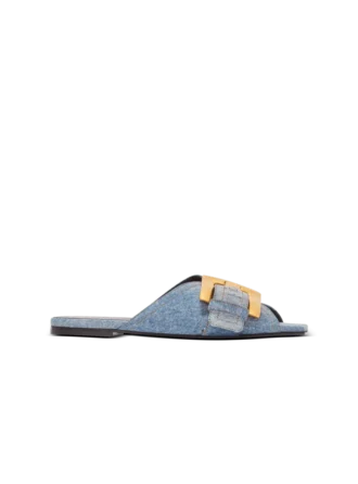Flache Denim-Sandalen von Anthem