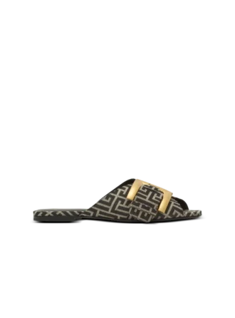 Flache Monogramm-Jacquard-Sandalen „Anthem“