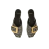 Flache Monogramm-Jacquard-Sandalen „Anthem“ Flache Monogramm-Jacquard-Sandalen „Anthem“