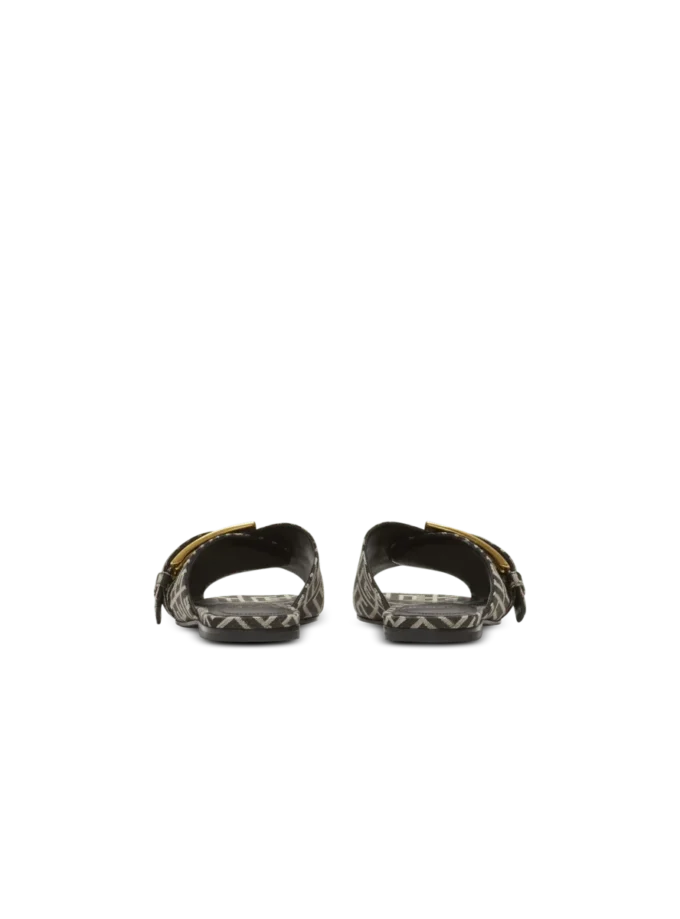 Flache Monogramm-Jacquard-Sandalen „Anthem“ Flache Monogramm-Jacquard-Sandalen „Anthem“