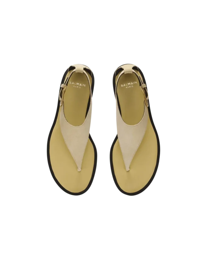 Flache Zehensandalen Anthem aus Wildleder Flache Zehensandalen Anthem aus Wildleder