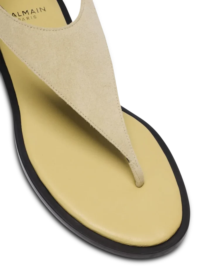 Flache Zehensandalen Anthem aus Wildleder Flache Zehensandalen Anthem aus Wildleder