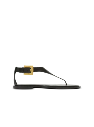 Flache Zehenstegsandalen „Anthem” aus Lammleder