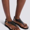 Flache Zehenstegsandalen „Anthem” aus Lammleder Flache Zehenstegsandalen „Anthem” aus Lammleder