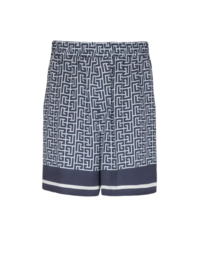 Fließende Shorts mit Monogramm Fließende Shorts mit Monogramm