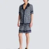 Fließende Shorts mit Monogramm Fließende Shorts mit Monogramm
