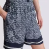 Fließende Shorts mit Monogramm Fließende Shorts mit Monogramm