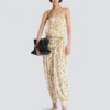 Fließender Jumpsuit mit Balmain-Kettenmuster