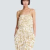 Fließender Jumpsuit mit Balmain-Kettenmuster
