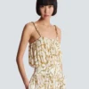 Fließender Jumpsuit mit Balmain-Kettenmuster