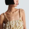 Fließender Jumpsuit mit Balmain-Kettenmuster