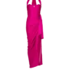 Fließendes, drapiertes Interlock-Jerseykleid Fließendes, drapiertes Interlock-Jerseykleid
