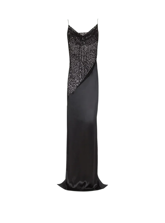 Fließendes Kleid mit Spaghettiträgern Fließendes Kleid mit Spaghettiträgern