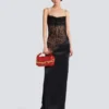 Fließendes Kleid mit Spaghettiträgern Fließendes Kleid mit Spaghettiträgern