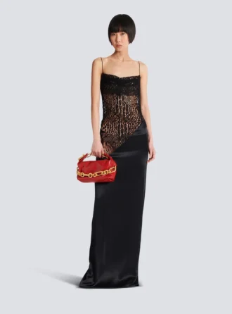 Fließendes Kleid mit Spaghettiträgern