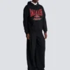 Flocked Balmain College Hoodie Flocked Balmain College Hoodie