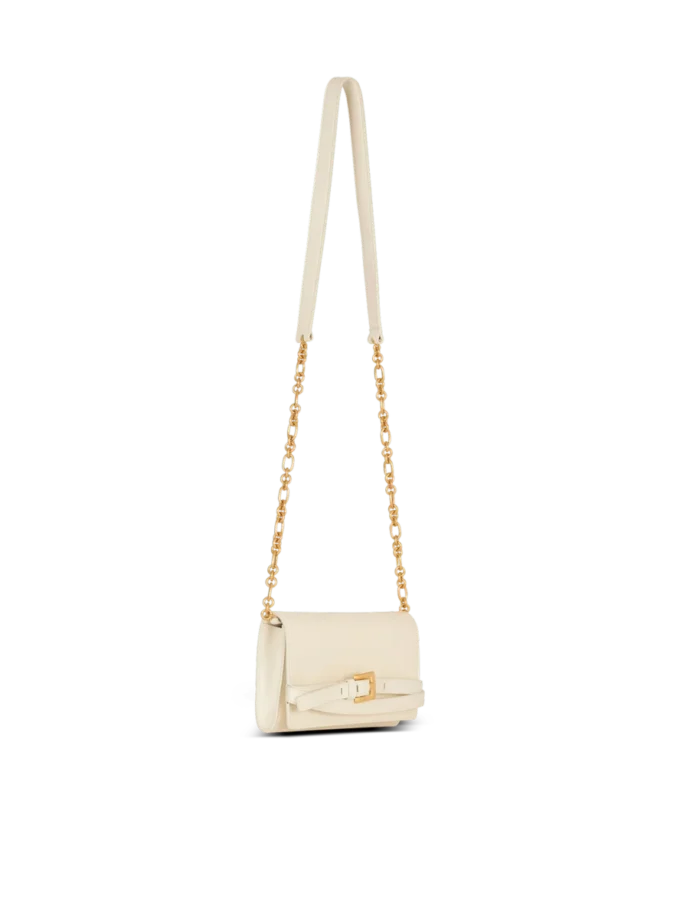Geknitterte Lederbrieftasche mit Shuffle-Kette Geknitterte Lederbrieftasche mit Shuffle-Kette