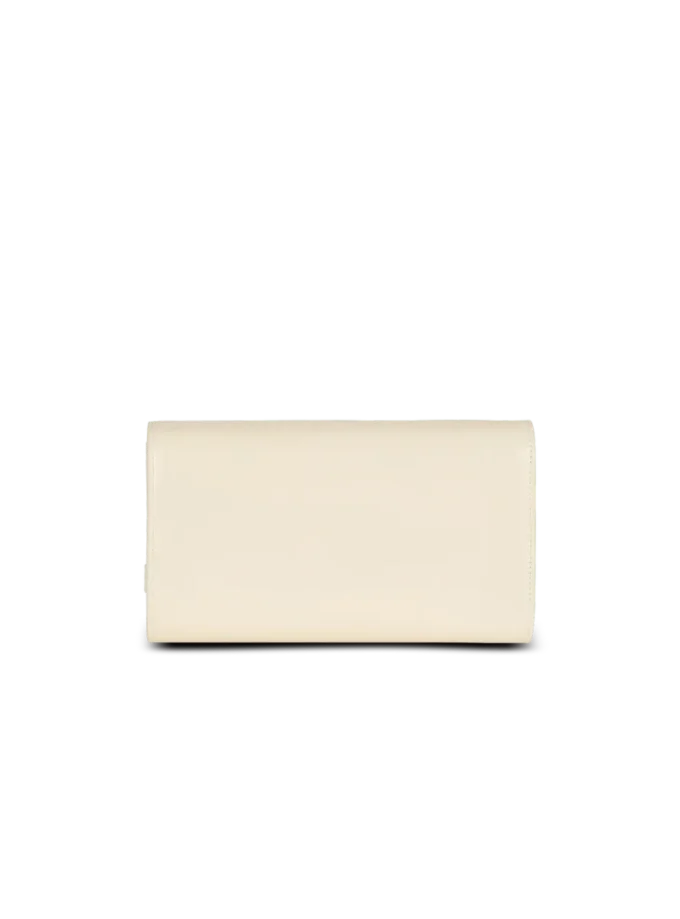 Geknitterte Lederbrieftasche mit Shuffle-Kette Geknitterte Lederbrieftasche mit Shuffle-Kette