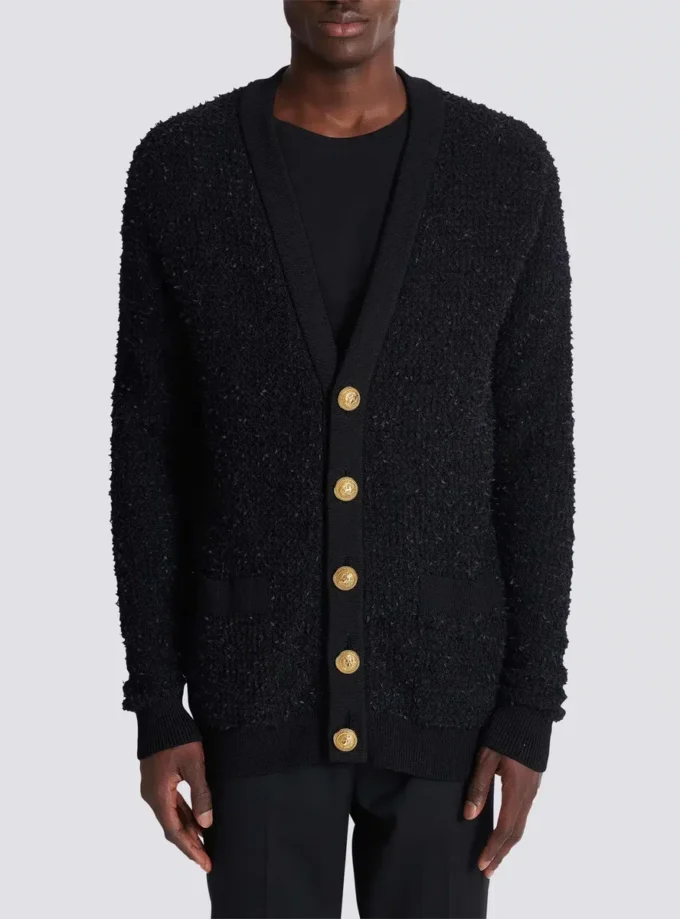 Geknöpfte Strickjacke