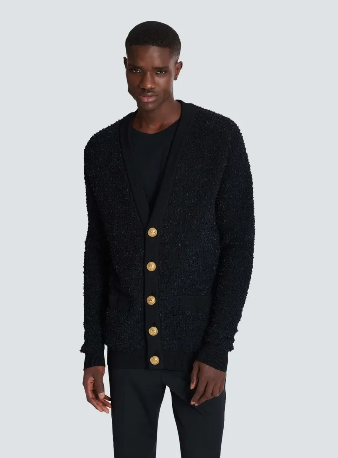 Geknöpfte Strickjacke