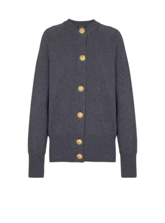 Geknöpfte Strickjacke aus Öko-Kaschmir