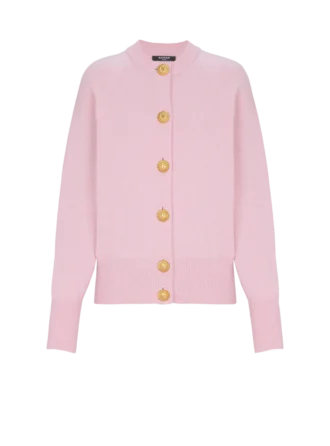 Geknöpfte Strickjacke aus Öko-Kaschmir