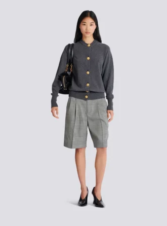 Geknöpfte Strickjacke aus Öko-Kaschmir