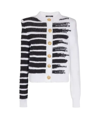 Geknöpfter Marinière-Cardigan