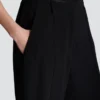 Gerade geschnittene Anzughose aus Krepp