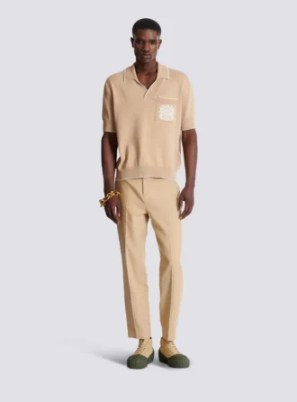 Gerade geschnittene Canvas-Hose Gerade geschnittene Canvas-Hose