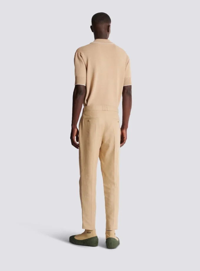 Gerade geschnittene Canvas-Hose Gerade geschnittene Canvas-Hose