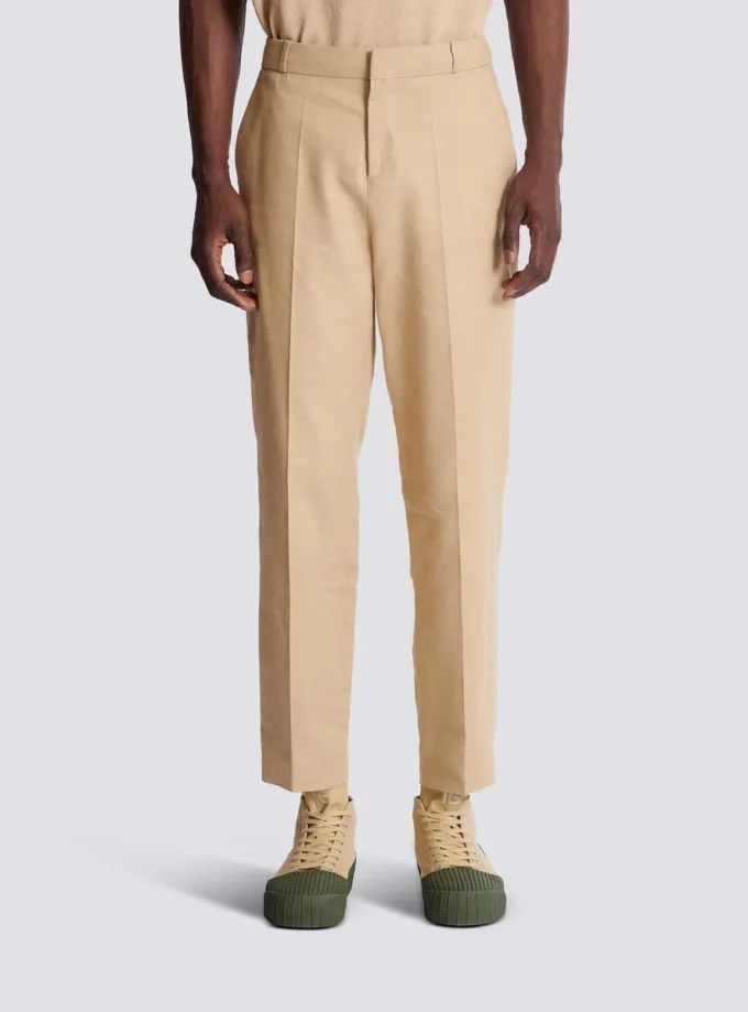 Gerade geschnittene Canvas-Hose Gerade geschnittene Canvas-Hose